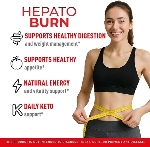 Hepato Burn Capsules - HepatoBurn Pills Supplement Support, Hepatoburn Advanced Formula - All Natural Vitamin Energy and Wellness, Hepato Burn Premium Formula, 60 Capsules for 1 Month - Image 5